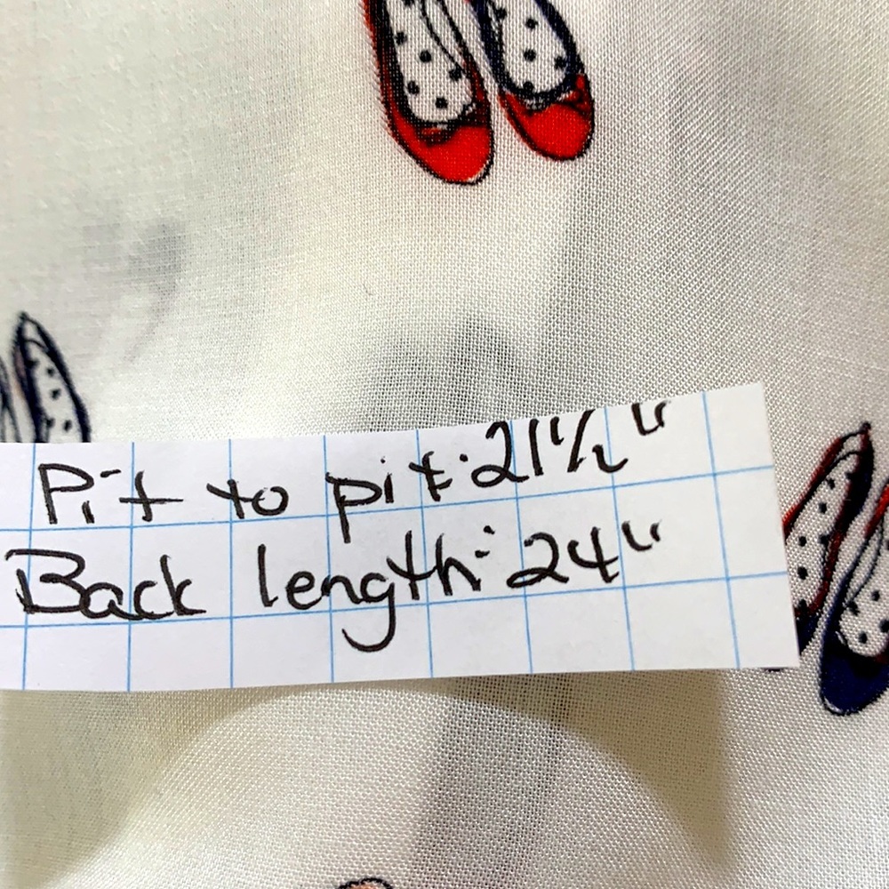 Boden White Button Down Shirt with Shoe Print - Picture 7 of 7